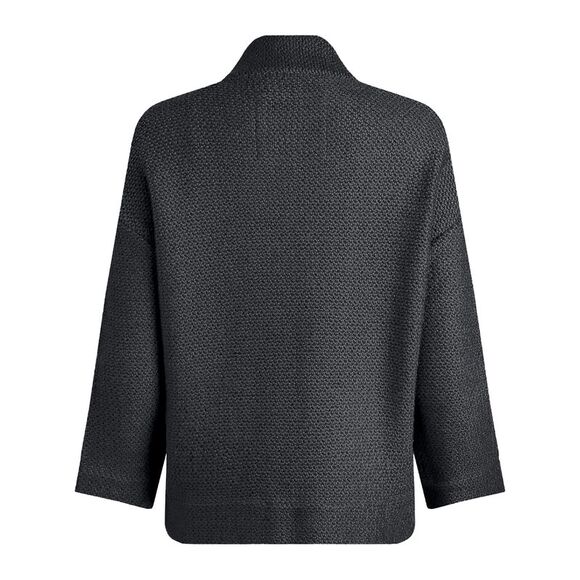 Weird Fish Womens/Ladies Santosh Macaroni Cropped Cardigan / Navy - Picture 2 of 5